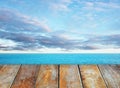 Wooden berth Royalty Free Stock Photo