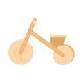 Wooden bicycle toy Royalty Free Stock Photo