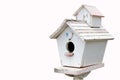 Wooden bird house, postbox