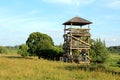 Wooden bird tower