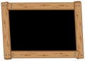 Wooden blackboard