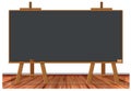 Wooden Blackboard on White Background