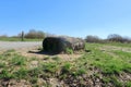 Wooden block in the North Kent countryside at Jeskyns