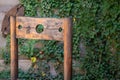 Wooden block for punishing criminals