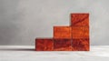 The wooden block stack.AI generated image Royalty Free Stock Photo