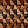 Wooden blocks stacked for seamless background