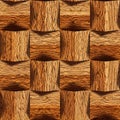 Wooden blocks stacked for seamless background Royalty Free Stock Photo