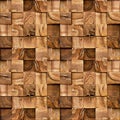 Wooden blocks stacked for seamless background Royalty Free Stock Photo