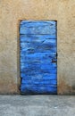 Wooden blue door Royalty Free Stock Photo