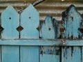 Wooden Blue fence