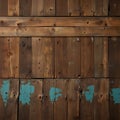 Wooden board in close-up. Royalty Free Stock Photo