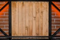 Wooden board interior sample blank space for text and design mock up example empty Royalty Free Stock Photo