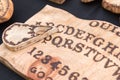 Wooden Board Ouija: Communication with Spirits Royalty Free Stock Photo