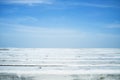 Wooden boards and blue sky background Royalty Free Stock Photo