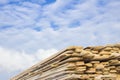 Wooden boards, lumber, industrial wood, timber. Building bar from a tree and an edging board in stacks Royalty Free Stock Photo