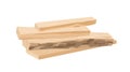 Wooden boards, lumber vector illustration. Processed tree trunk parts, wooden blank. Industrial wood, constructing stuff