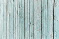 Wooden boards painted in bright blue texture, shabby surface tree with cracks and scratches, old wood board, abstract Royalty Free Stock Photo