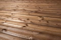 Wooden boards are painted with natural oil, wax or mastic. Fine natural solid valuable floor Royalty Free Stock Photo