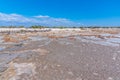 Wooden boardwalk at Hamelin pool used for view at stromatolites, Australia Royalty Free Stock Photo