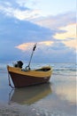 Wooden boat at the Baltic sea, Dabki, Poland