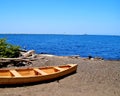 Wooden Boat on Lake Erie