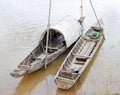 Wooden boat on Mekong river