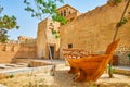 The wooden boat in old town, Dubai, UAE Royalty Free Stock Photo