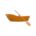 Wooden Boat With A Peddle Royalty Free Stock Photo