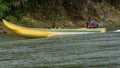 Boat on a river in the jungle Royalty Free Stock Photo