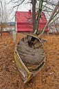 Wooden boat wreck Royalty Free Stock Photo