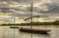 Wooden Boats on Loire Valley Royalty Free Stock Photo