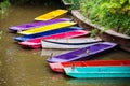 Wooden boats. Oxford, UK Royalty Free Stock Photo