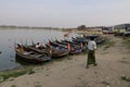 Wooden boats in Ubein bridge