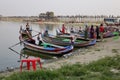 Wooden boats in Ubein bridge