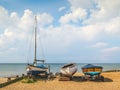 Wooden boats, Whitstable, Kent, UK Royalty Free Stock Photo