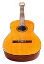Wooden body of spanish acoustic guitar