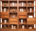 Wooden bookcase or rack