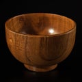 A wooden bowl for salads. Convenient bowl made of wood.