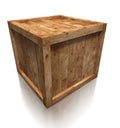 Wooden box crate