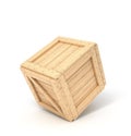 Wooden boxes in perspective