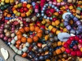 Wooden bracelets of various colors, Spancirfest 2019