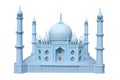 The wooden breadboard model Taj mahal Royalty Free Stock Photo