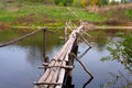 Wooden bridge Royalty Free Stock Photo