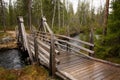 Wooden bridge Royalty Free Stock Photo