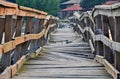 Wooden bridge Royalty Free Stock Photo