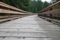 Wooden bridge on the Galloping Goose Trail in Sooke, British Columbia, Canada