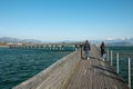 Wooden bridge from Hurden to Rapperswil