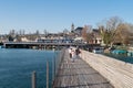 Wooden bridge from Hurden to Rapperswil