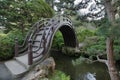 Wooden Bridge at Japanese Garden Royalty Free Stock Photo