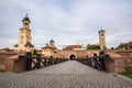 A View of the Citadel of Alba Iulia (Romania) Royalty Free Stock Photo